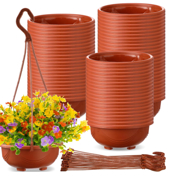 Plastic Planter With Hook, Wall And Balcony Decor
