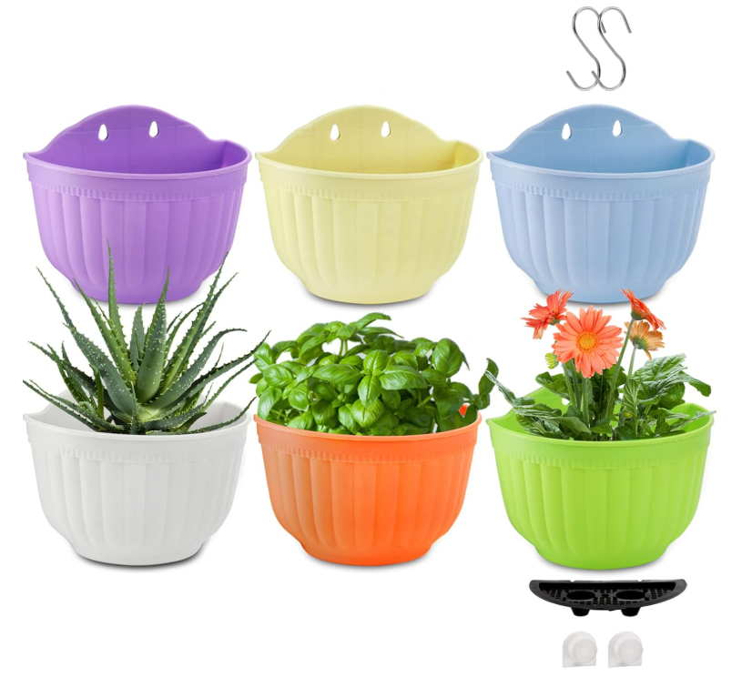 24 Wall-Mounted Planter Set, Windowsill And Railing Decor - Image 1