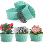 Wall-Mounted Planter Set, Balcony Railing Decor - Image 2