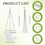 Self-Watering Plastic Hanging Planters With Chains - Image 2