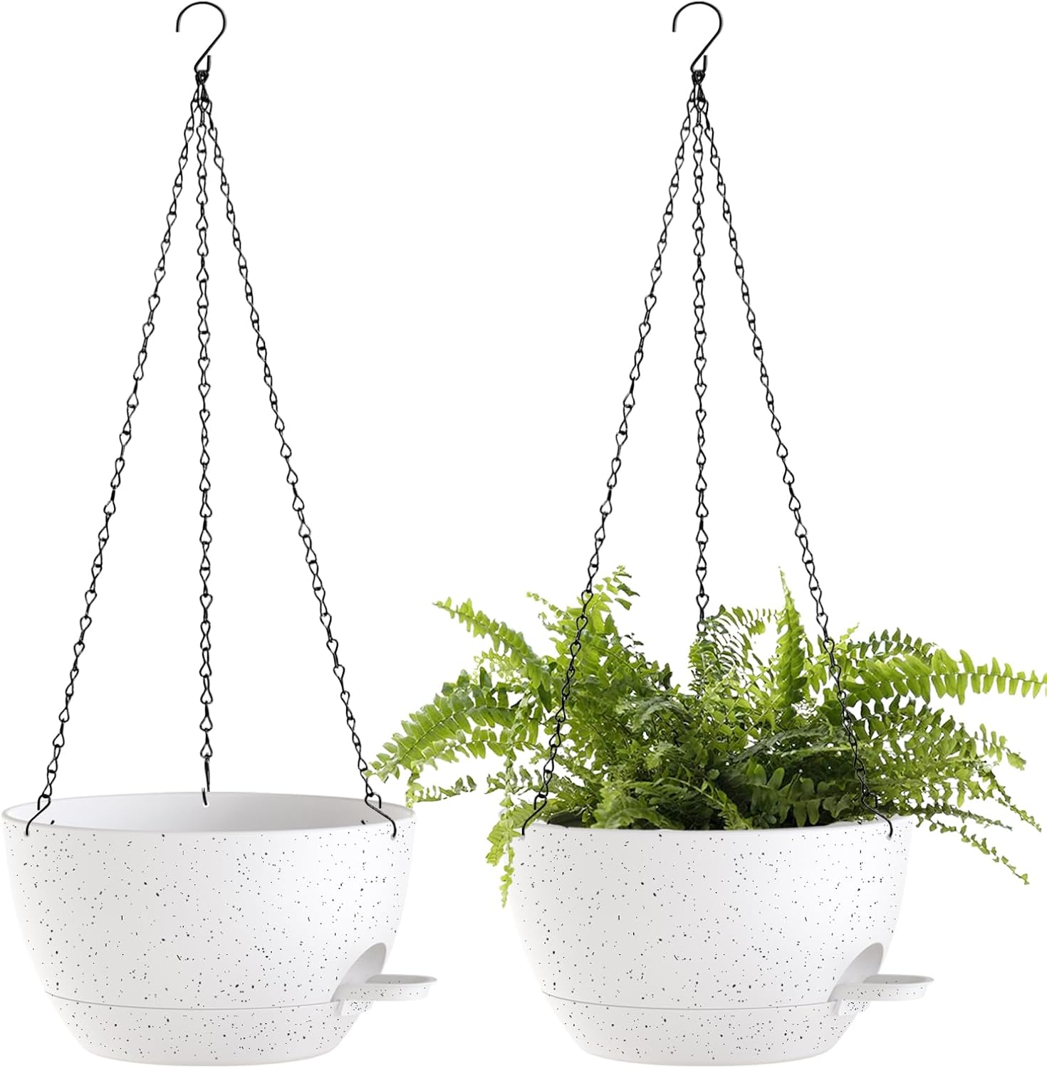 71i7D4zE4GL._AC_SL1500_.jpg Self-Watering Plastic Hanging Planters With Chains - Image 1