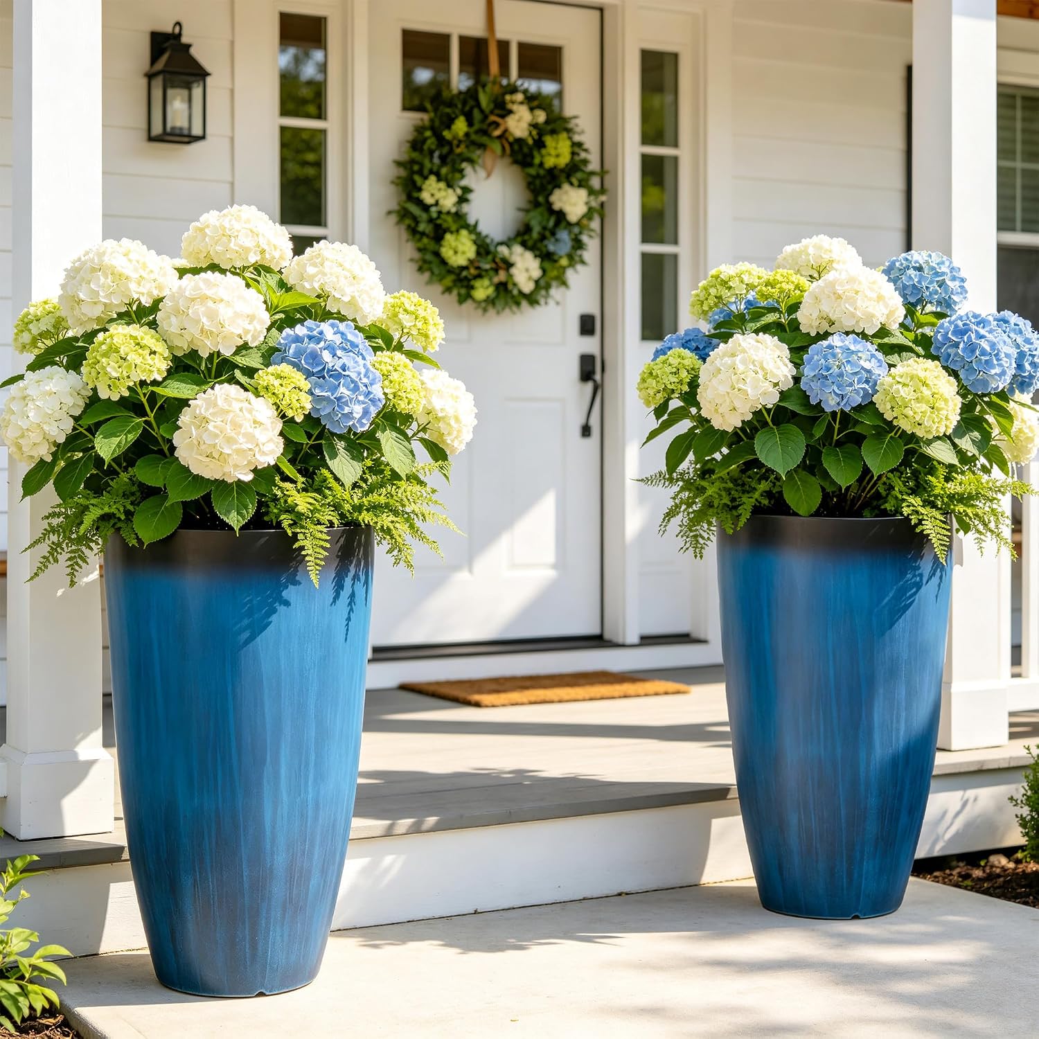81VMxk3QpbL._AC_SL1500_.jpg Set Of Tall, Uv-Resistant Embossed Plastic Planters - Image 1